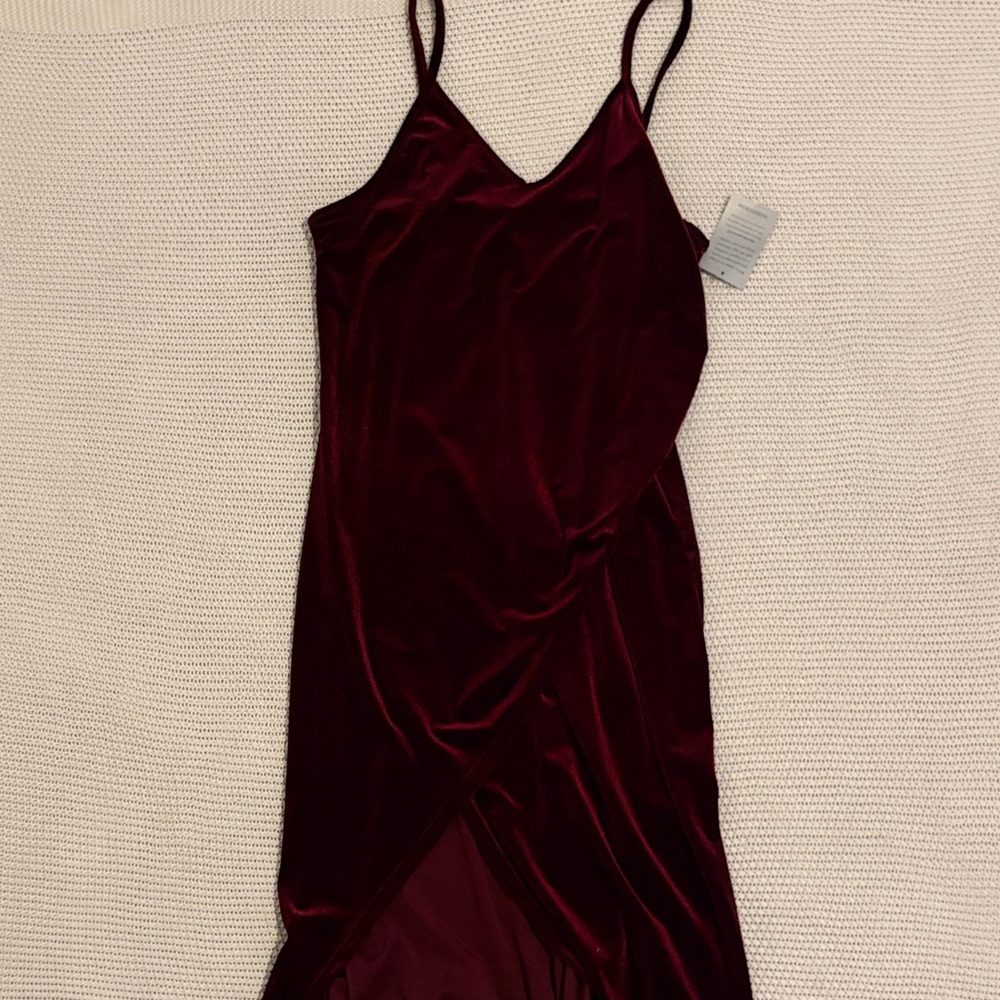 The Vanity Room Deep Burgundy Dress